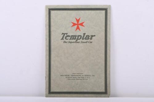 260 · TEMPLAR: A circa 1917 Templar - The Superfine Small Car sales brochure