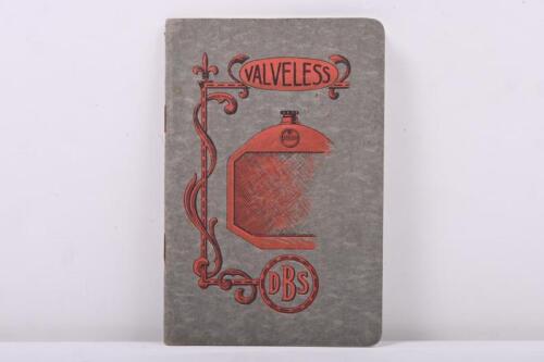 Valveless: A Circa 1913 Dbs Valveless - 'The Valveless Cars 15.8 & 19.9 H.P.' Book. "Valveless" Engine Details
