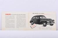 VOLVO: A 1946&nbsp;VOLVO PV 444 sales brochure. Print run of 10000 - 2