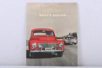 VOLVO: A 1959 issue of the VOLVO company magazine - 'WHAT'S BEHIND...'