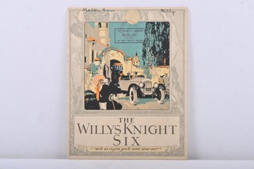 WILLYS KNIGHT: A circa 1930s 'THE WILLYS KNIGHT SIX' sales brochure