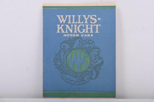 WILLYS KNIGHT: A 1924 'WILLYS KNIGHT MOTOR CARS' model range sales brochure