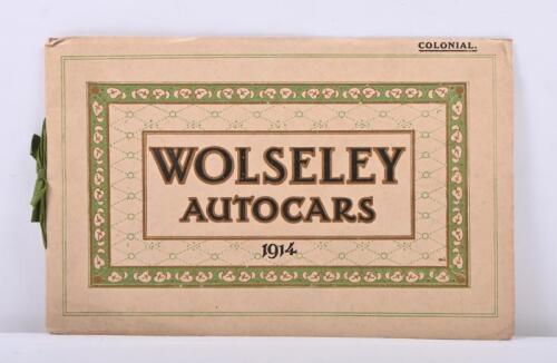 Wolseley: A Wolseley Autocars Sales Brochure, 1914. 'Colonial' Issue