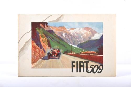 FIAT: A 1927 FIAT 509 model range brochure (N. 2051)