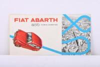 FIAT: A circa 1960's 'FIAT ABARTH 850 TOURING COMPETITION' Technical Characteristics brochure