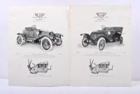 G.J.G: An original 1911 G.J.G MOTOR CAR COMPANY model range catalogue - 2