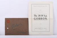 GOBRON: A June 1911&nbsp;'Gobron Cars' sales brochure - 4