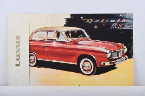 GOLIATH: A circa 1950's Goliath 1100 LUXUS single sheet, double sided sales brochure