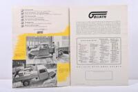 GOLIATH: A circa&nbsp;1930's&nbsp;Goliath three-wheeler fold out model sales brochure - 2