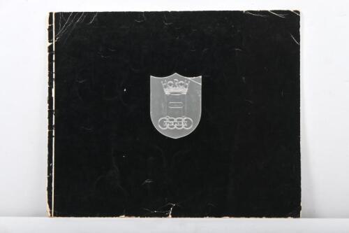 HORCH/ AUTO UNION: An original 1936 Horch/Auto Union sales brochure for 75 PS model range