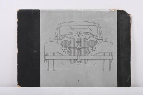 Horch: A Horch-Auto Union 850 Sales Brochure, C1937