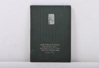 ISOTTA FRASCHINI: An original 1926 'INSTRUCTIONS FOR THE MAINTENANCE AND UPKEEP OF THE TYPE 8-A "ISOTTA FRASCHINI" CHASSIS