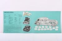 JENSEN: An original 'THE JENSEN FOUR LITRE STRAIGHT EIGHT' four page SPECIFICATION brochure - 2