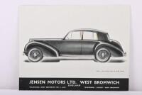 JENSEN: An original 'THE JENSEN FOUR LITRE STRAIGHT EIGHT' four page SPECIFICATION brochure - 3