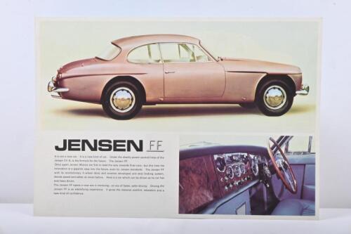 139 · JENSEN: An original 1965 'JENSEN FF' SPECIFICATION single sheet brochure