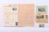 KLEINSCHNITTGER: An interesting group of Kleinschnittger F 125 1953 literature and correspondence. Personalised Australian letter, model detail sheet & technical data sheet