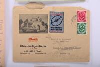 KLEINSCHNITTGER: An interesting group of Kleinschnittger F 125 1953 literature and correspondence. Personalised Australian letter, model detail sheet & technical data sheet - 3