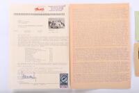 KLEINSCHNITTGER: An interesting group of Kleinschnittger F 125 1953 literature and correspondence. Personalised Australian letter, model detail sheet & technical data sheet - 5