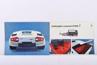LAMBORGHINI: An original Lamborghini Countach LP400 S&nbsp;fold-out sales brochure. 'W.A.W' (Wallace A. Wyss) embossed stamp to front cover - 2