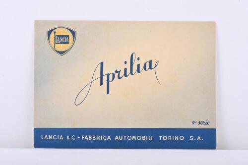 LANCIA: A circa 1930's Lancia Aprilia - 2nd Series 6 page fold out brochure