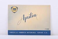 LANCIA:&nbsp;A circa 1930's Lancia Aprilia - 2nd Series 6&nbsp;page fold out brochure