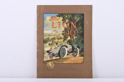 LION: A 1911 'The LION "40"' model range sales brochure