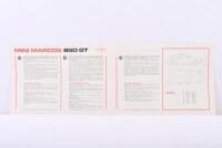 MARCOS: A MINI MARCOS 850 GT four page black and white brochure - 2