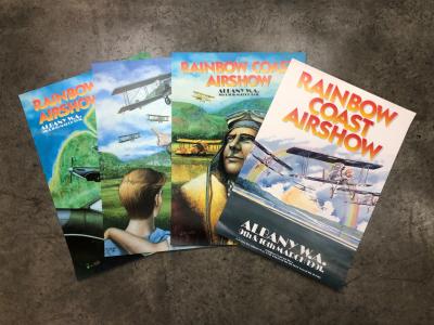 RAINBOW COAST AIRSHOW: Four Rainbow Coast Airshow posters from the March 1991 event