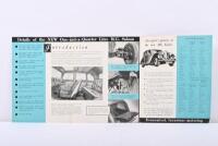MG: A 1950's 'THE NEW ONE AND A QUARTER LITRE MG SALOON' sales brochure - 2