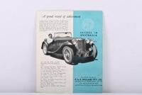 MG: A 1950's 'THE NEW ONE AND A QUARTER LITRE MG SALOON' sales brochure - 3