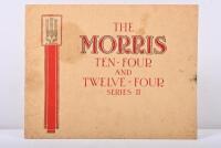 MORRIS: A 1937 'THE MORRIS TEN-FOUR AND MORRIS TWELVE-FOUR SERIES II' sales brochure