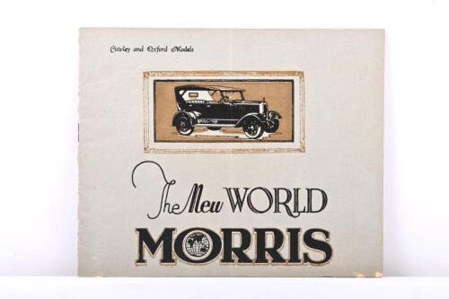 MORRIS: A circa 1920's Morris Cowley and Oxford Models sales brochure, as issued by Morris Distributors for New South Wales - CHENEYS [AUSTRALIA] LIMITED, Sydney