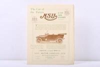 N.S.U: A vintage 1913 'N.S.U. 18 H.P. FOUR CYLINDER (Four-Seater)' sales brochure