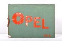 OPEL: An original 1913 'OPEL' model range brochure