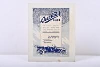 OVERLAND: An Australian issued original 'Overland 1914' model range brochure as prepared for 'The Co-Operative Motor Society Ltd., Sydney'. Model 79 pictures