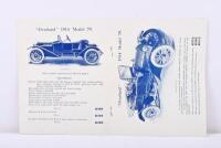 OVERLAND: An Australian issued original 'Overland 1914' model range brochure as prepared for 'The Co-Operative Motor Society Ltd., Sydney'. Model 79 pictures - 2