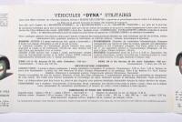 PANHARD: A 1947 PANHARD FOURGONNETTE DYNA 500 KGS sales brochure. With separate specification sheet - 4