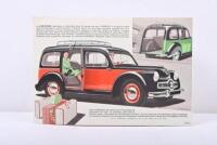 PANHARD: A 1947 PANHARD FOURGONNETTE DYNA 500 KGS sales brochure. With separate specification sheet - 5