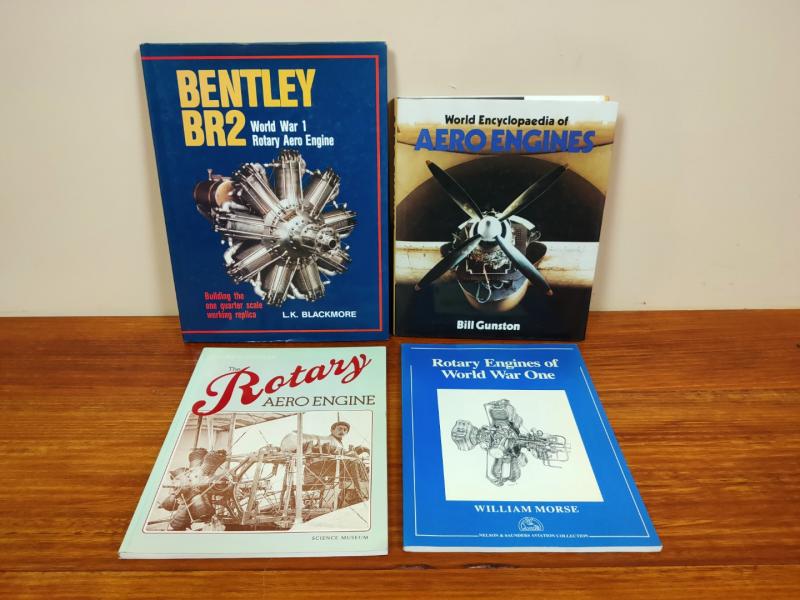 Aviation Four Books On Aircraft Engines Predominantly Rotary Powered