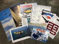 AVIATION: A collection of historic aviation items featuring posters, calendars and print