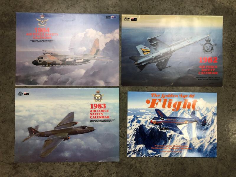 AVIATION A collection of historic aviation items featuring posters