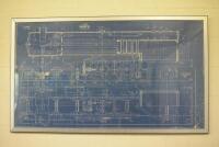 LOCOMOTIVE: An impressive large original blueprint of the 5&rdquo; gauge &lsquo;Pacific&rsquo; 4-6-2 locomotive
