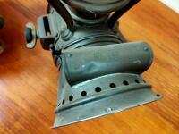 LAMPS: A pair of Edwardian Acetylene brass lamps with convex glass - 2