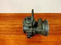 LAMPS: A pair of Edwardian Acetylene brass lamps with convex glass - 11