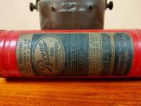 TANK: A large brass acetylene cylindrical tank and extinguisher - 3