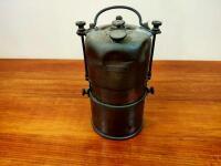 TANK: A large brass acetylene cylindrical tank and extinguisher - 7