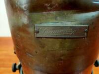 TANK: A large brass acetylene cylindrical tank and extinguisher - 8