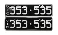 Six-digit Victorian numeric ''353-535" registration plates, sold with rights to display [Location: Melbourne] - 2