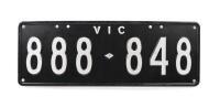 Six-digit Victorian Numeric "888-848" registration plates , sold with rights to display [Location: Melbourne]