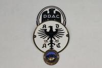 GERMAN: Three German car club badges. D.D.A.C car badge